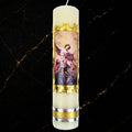 Devotional Prayer Candle San Miguel Arcángel — Veladora Religiosa Catolica para Oración y Altar