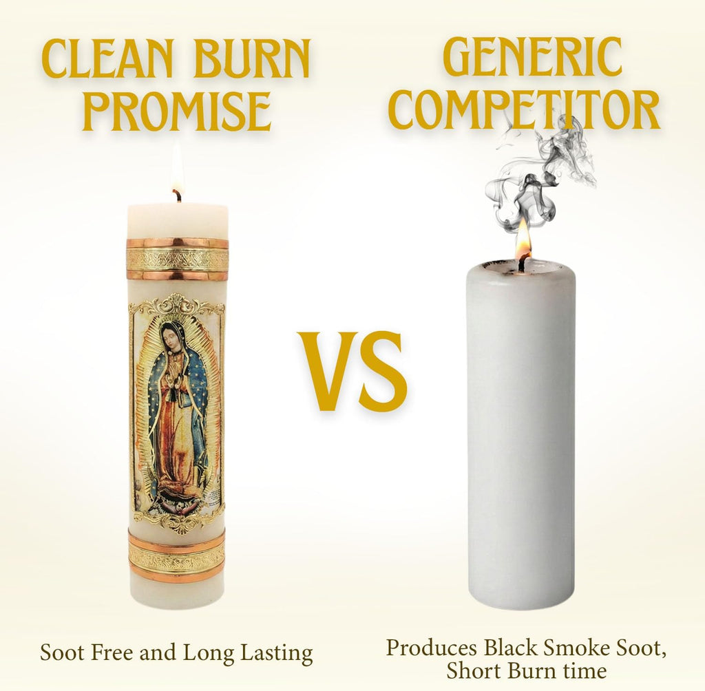 Devotional Prayer Candle — Veladora Religiosa Católica para Oración y Altar