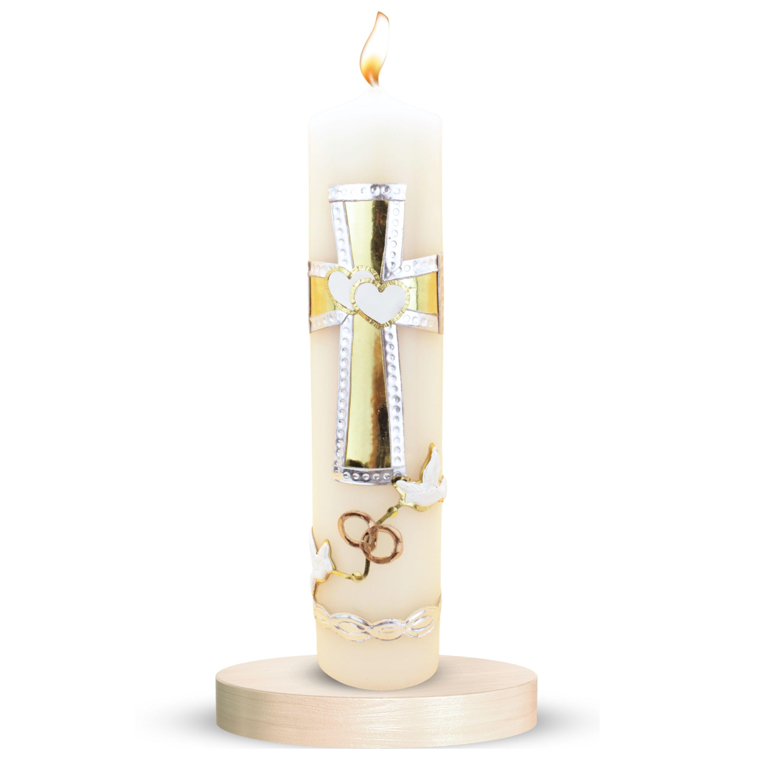 Authenthic Unity Candles for Wedding Ceremony Set Made by Mexican Artisans at La Villa de Guadalupe | Wedding Candles fo