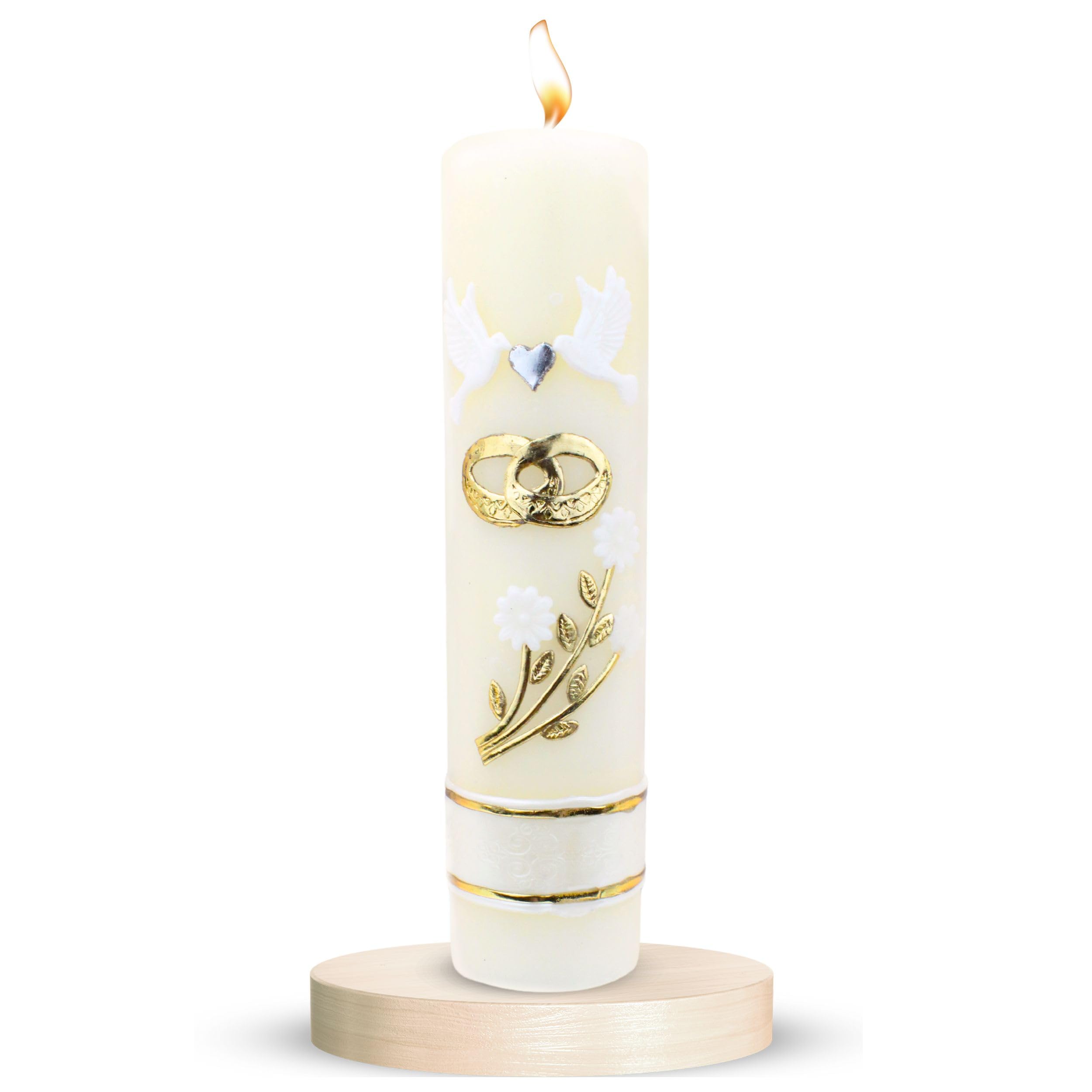 Nuestra Fe Authenthic Unity candle for wedding ceremony Handmade by Mexican Artisans at La Villa de Guadalupe | Wedding 