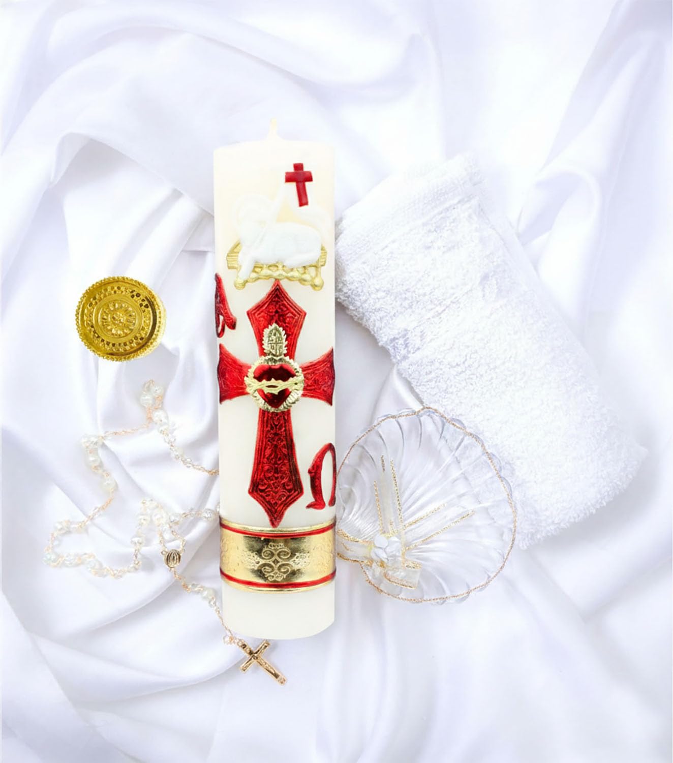 The Original Baptism Candle Set for bautizo made in Mexico - Velas Para Bautizo De Niña - Baptism Candle Set Girl or boy