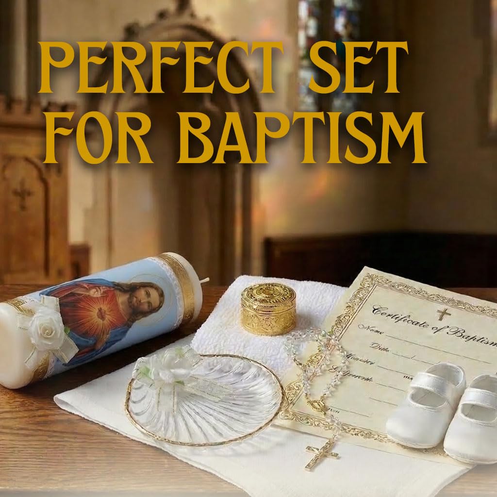 The Original Baptism Candle Set for bautizo made in Mexico - Velas Para Bautizo De Niña - Vela De Bautizo Para Niño - Ba