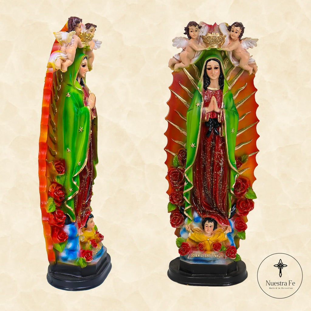 Nuestra Fe Virgin mary statue - virgen de guadalupe statues - blessed mother statues - mary statue catholic - our lady o