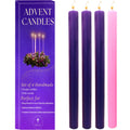 Advent Candles set of 4 Handmade in Mexico - Advent wreath candles - Velas de adviento - velas para corona de adviento c