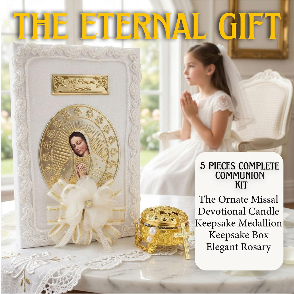 First communion bible and candle - Biblia y vela de primera comunión para niña - vela para primera comunion niña