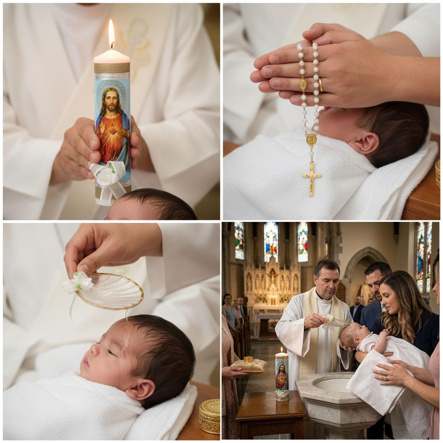The Original Baptism Candle Set for bautizo made in Mexico - Velas Para Bautizo De Niña - Vela De Bautizo Para Niño - Ba