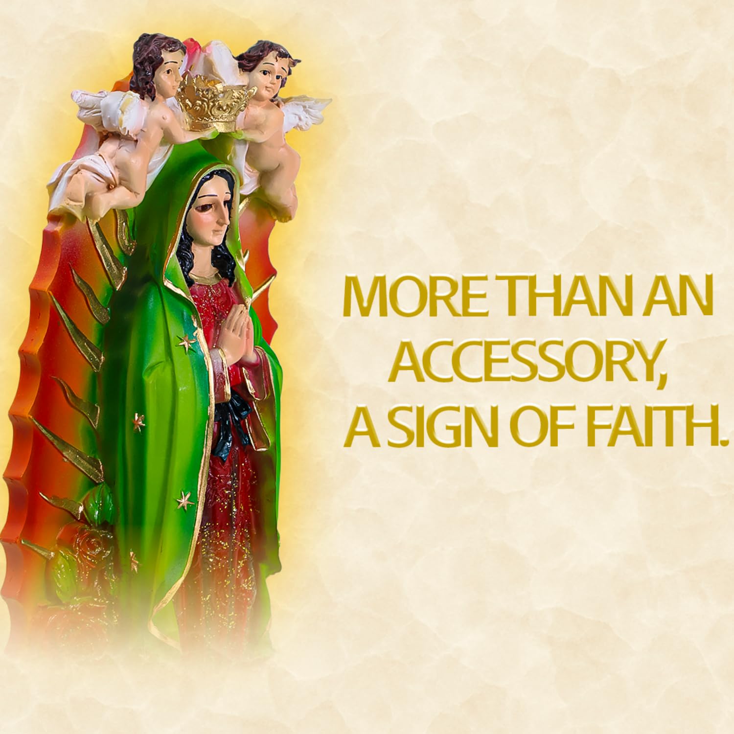 Nuestra Fe Virgin mary statue - virgen de guadalupe statues - blessed mother statues - mary statue catholic - our lady o