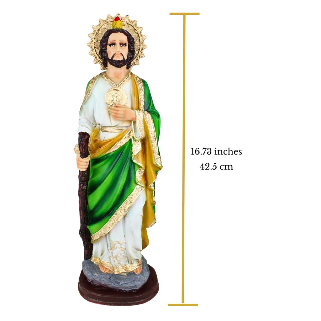 San Judas Tadeo statue 16 inches Premium Quality - Catholic statues of St Jude statue - San Juditas Tadeo estatua - Imag