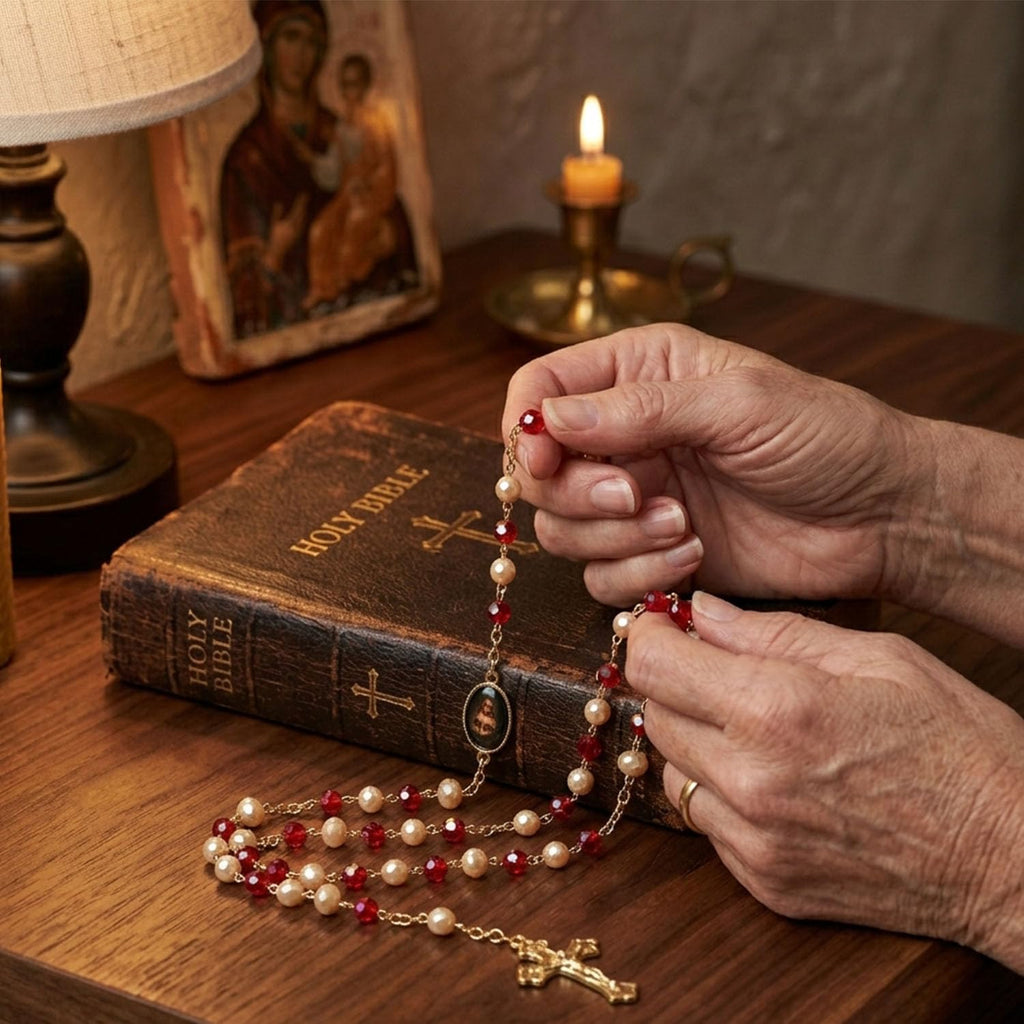 Saint Jude Thaddeus rosaries — Catholic rosaries for favors — Saint Jude Thaddeus rosary — Saint Jude Thaddeus keepsake 