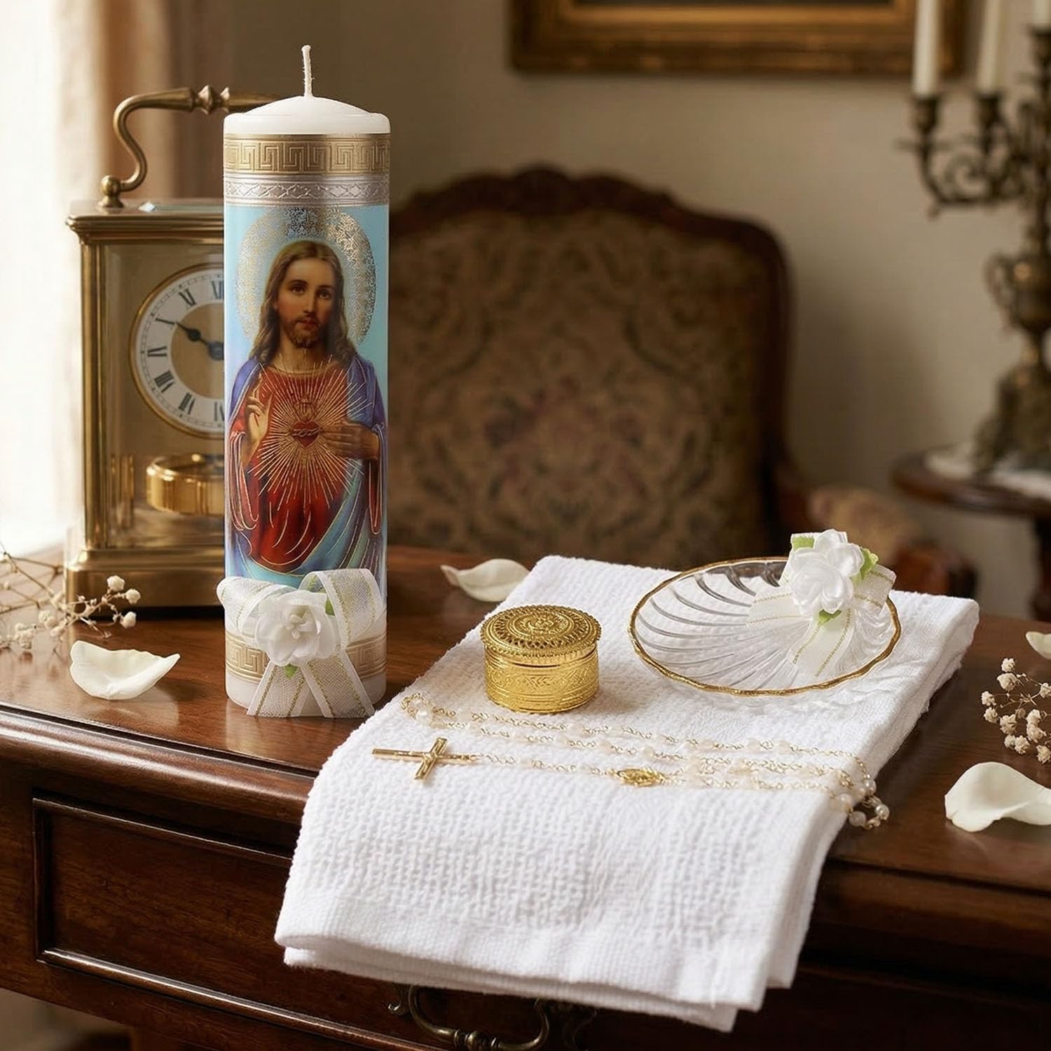 The Original Baptism Candle Set for bautizo made in Mexico - Velas Para Bautizo De Niña - Vela De Bautizo Para Niño - Ba