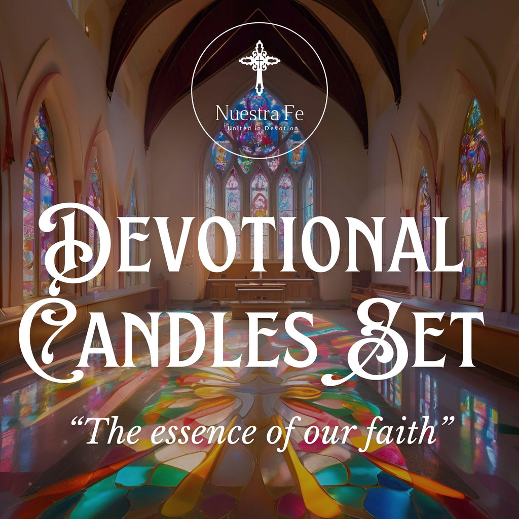 12 pack Devotional candles in a prayer box - Las 12 Velas de la divina providencia catolica - velas para posadas - velas
