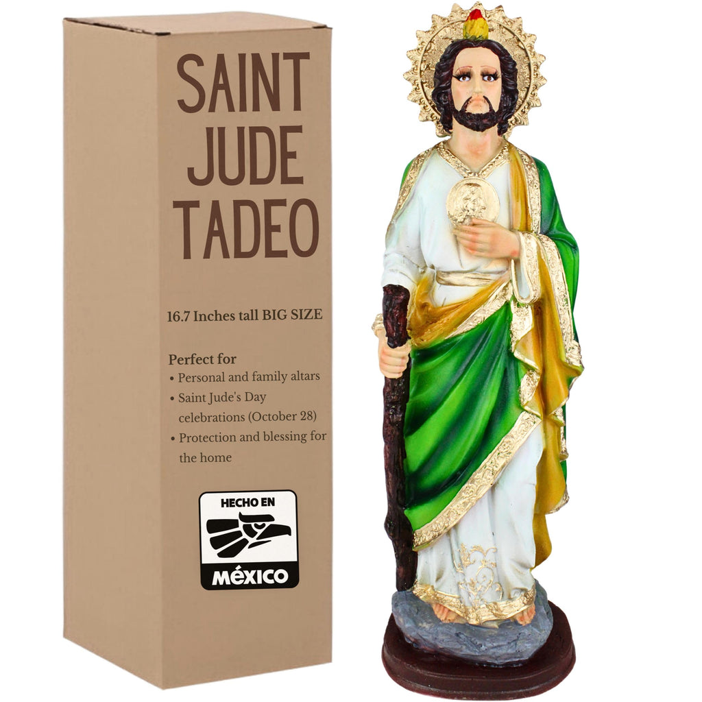 San Judas Tadeo statue 16 inches Premium Quality - Catholic statues of St Jude statue - San Juditas Tadeo estatua - Imag