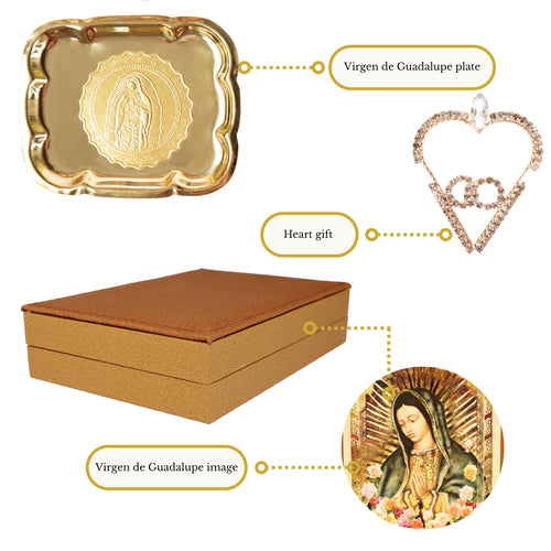 Nuestra Fe Wedding Arras - Premium Brown Catholic Arras de Boda 13 Coins Set with Decorative Box