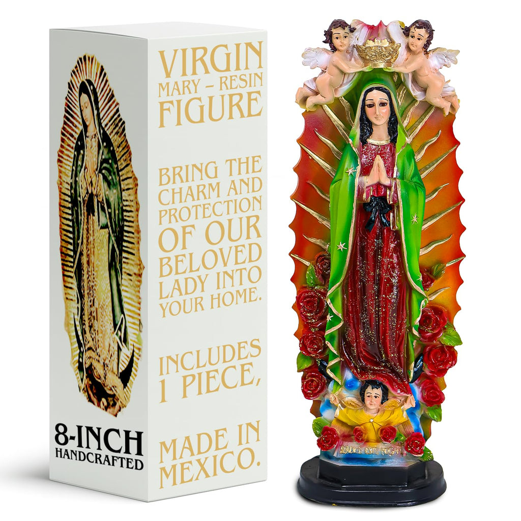 Nuestra Fe Virgin mary statue - virgen de guadalupe statues - blessed mother statues - mary statue catholic - our lady o