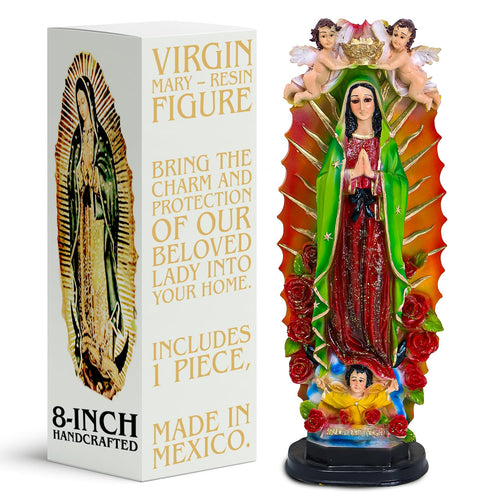 Nuestra Fe Virgin mary statue - virgen de guadalupe statues - blessed mother statues - mary statue catholic - our lady o