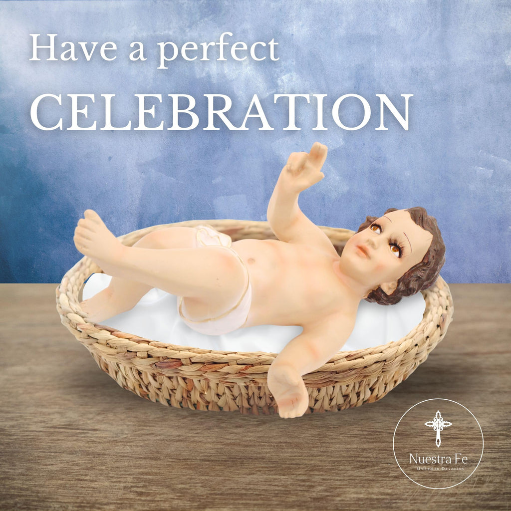 Baby Jesus figure nativity HandMade in Mexico - Niño dios for nacimiento de jesus para navidad - Christmas Baby Jesus fo
