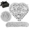 Arras de boda catolica with our virgen de Guadalupe in a gift box 13 coins set - arras de matrimonio - wedding arras coi
