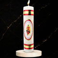 Devotional Prayer Candle Sacred Heart of Jesus — Veladora Religiosa Catolica para Oración y Altar